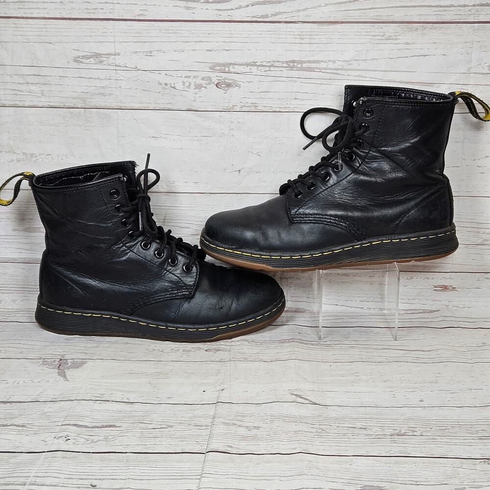 Dr. Martens Newton Boots Women’s Black US 8 Leather 8-Eye Ankle Lightweight